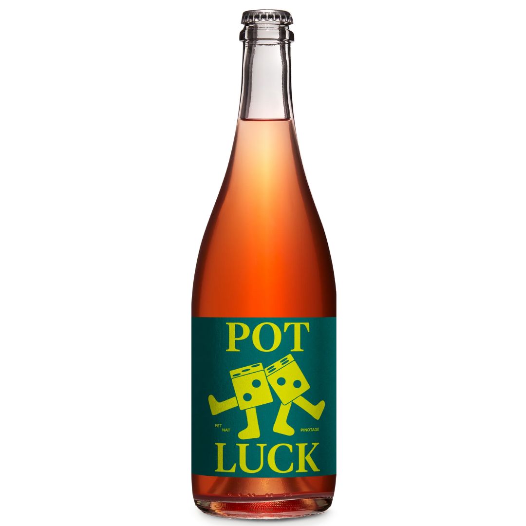 a bottle of New Theory (Nouveau), Pot Luck sparkling pet nat wine 2022