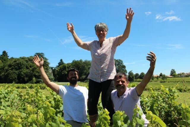 Landron Chartier vineyard with 3 winemakers