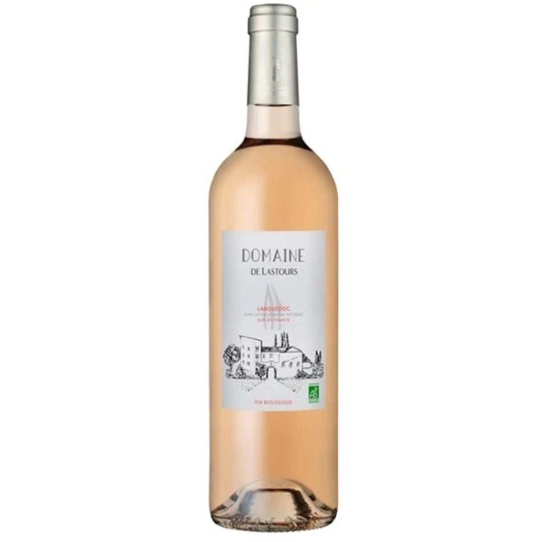 a bottle of Domaine de Lastours, Rosé 2022 rose wine