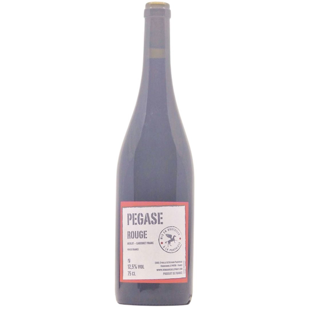 a bottle of Domaine de L'Epinay Pegase Rouge 2021 natural red wine