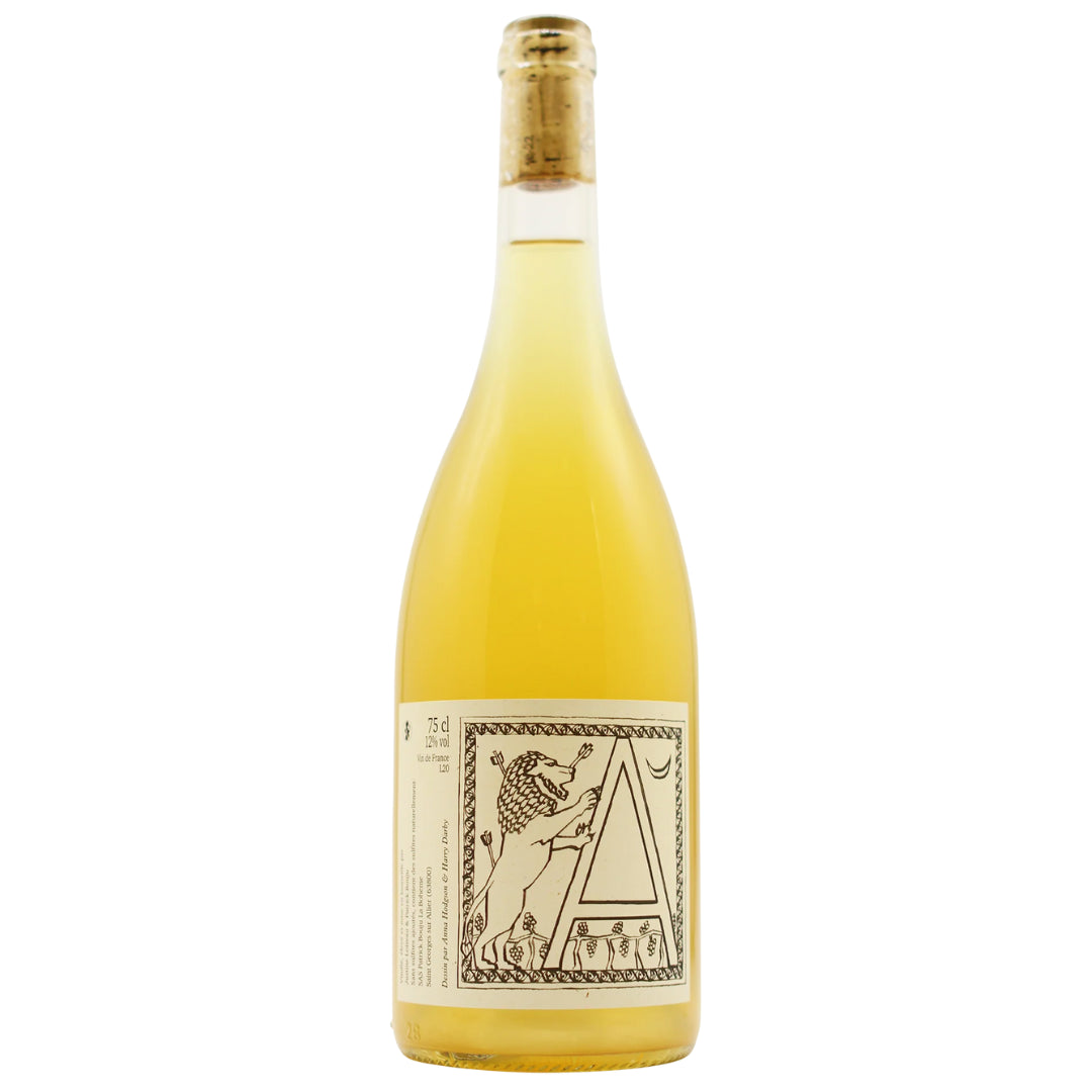 a bottle of Patrick Bouju, A 2020 natural white wine