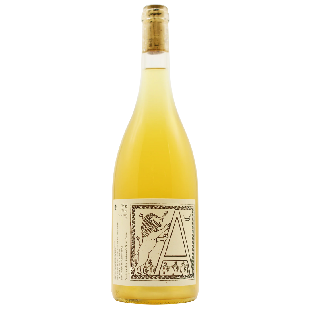 a bottle of Patrick Bouju, A 2020 natural white wine