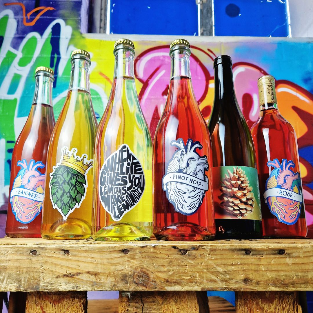 6 bottles of Grandbois Weine natural wine