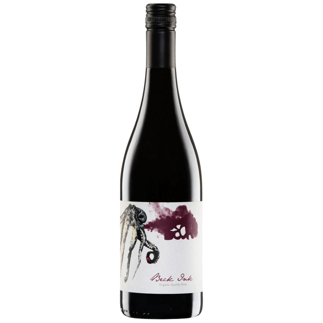 a bottle of judith beck ink natural red wine