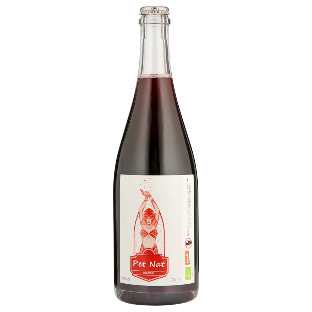 a bottle of ancre hill pet nat red sparkling wine