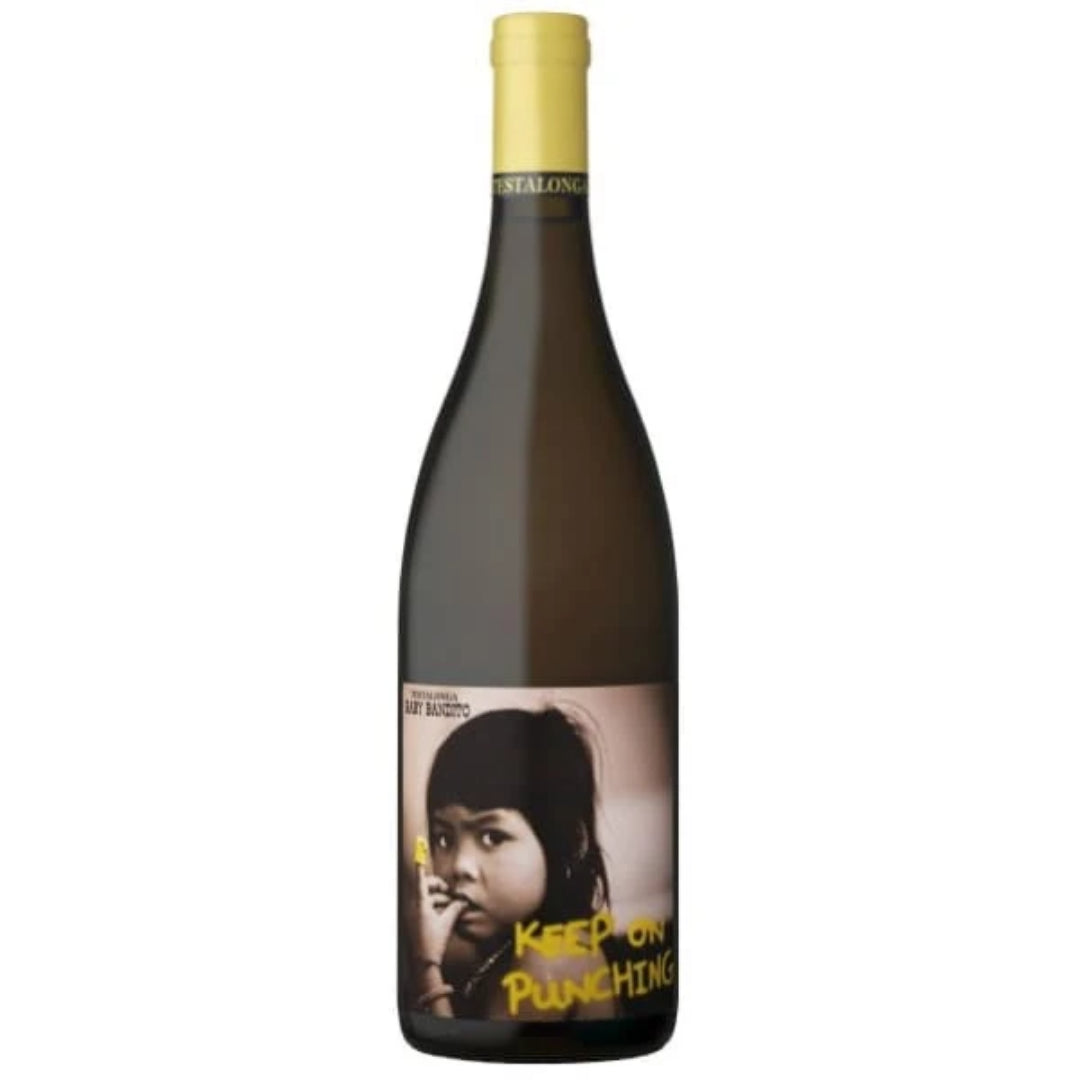 a bottle of Testalonga, Keep On Punching 2022 natural white wine