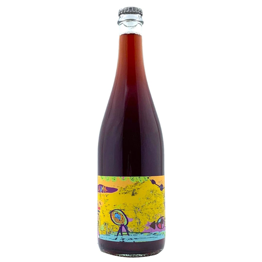 a bottle of Jauma, Audreys Fairygarten 2022 natural red wine