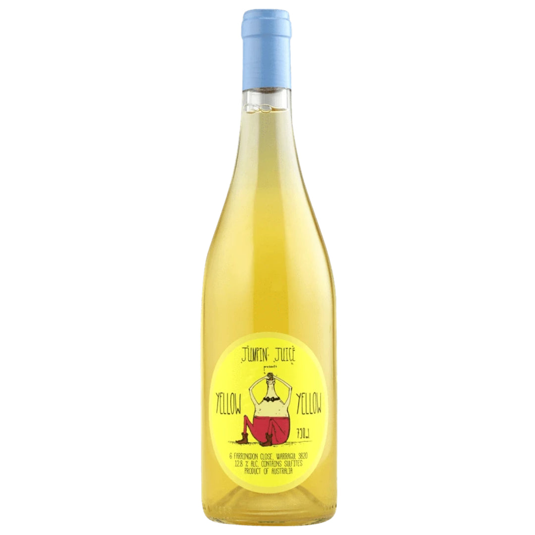 a bottle of Patrick Sullivan, Jumpin Juice 'Yellow' 2021 natural orange wine