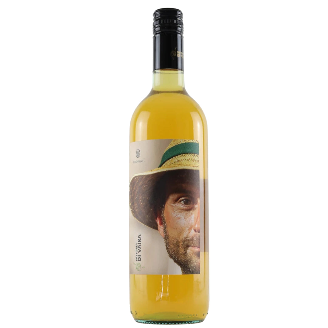 a bottle of Fattoria Di Vaira, Vincenzo Bianco 2021 natural orange wine