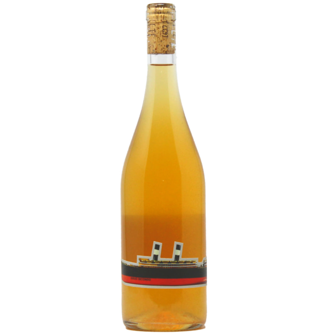 a bottle of SETE, D2 Bianco 2020 natural orange wine