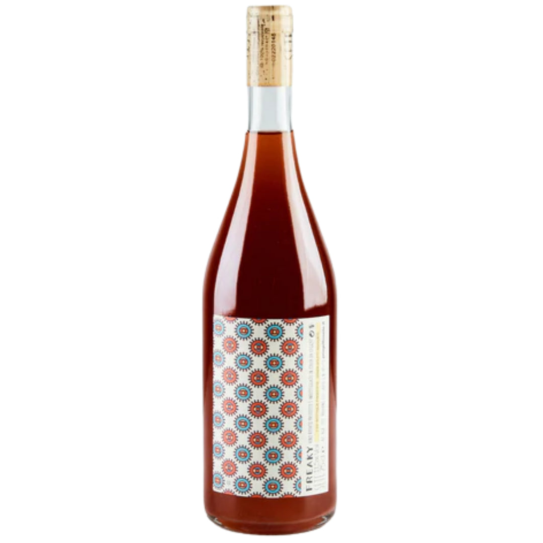 a bottle of SETE, Freaky 2021 natural rose wine