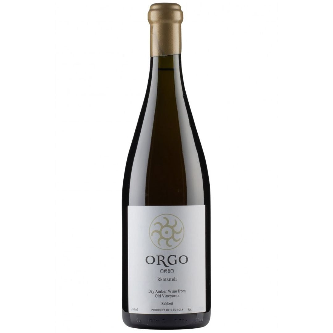 a bottle of Orgo, Rkatsiteli 2022 natural orange wine
