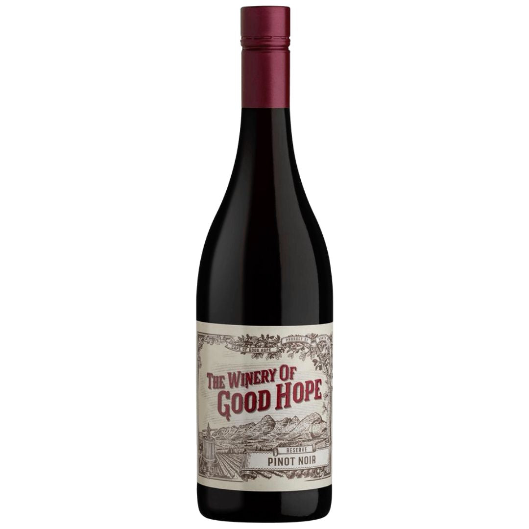 a bottle of Good Hope Winery, Pinot Noir Reserve 2019 natural red wine