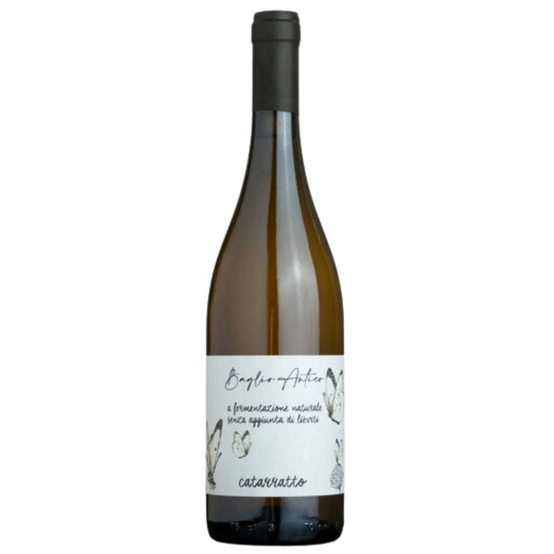 a bottle of Ciello, 'Baglio Antico' Bianco Cataratto natural white wine 2021