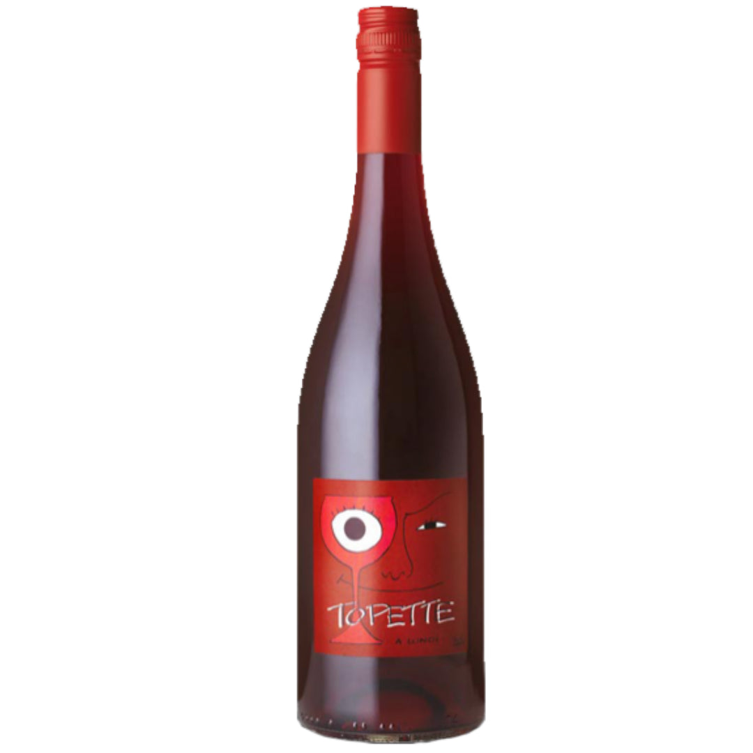 a bottle of Christophe Daviau Topette a Lundi 2022 natural red wine
