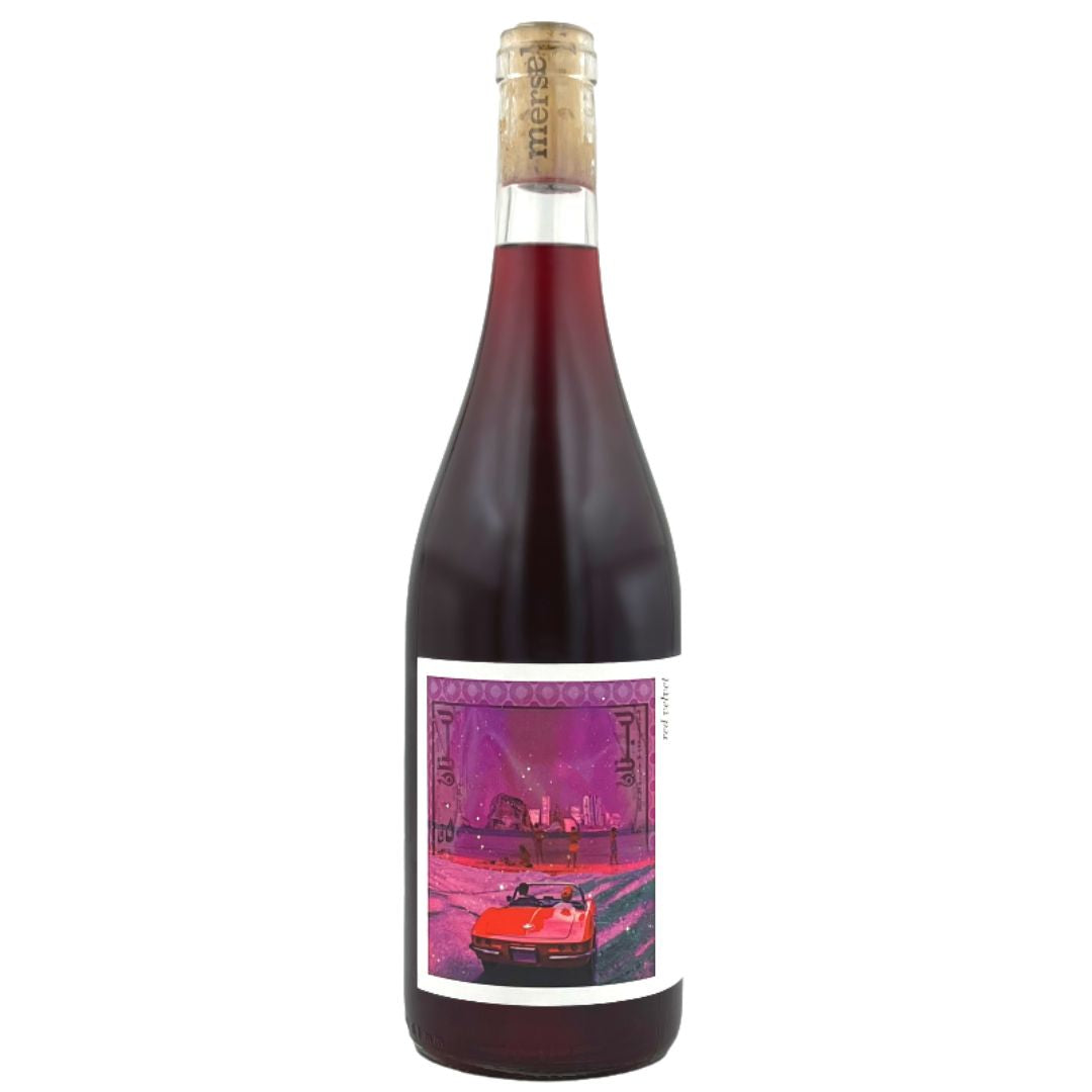 a bottle of Mersel Wines Red Velvet 2022 natural red wine